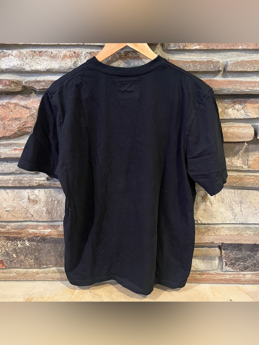 Gustin 100% Cotton Classic Black Crewneck Slim Fit T-Shirt - Picture 6 of 7